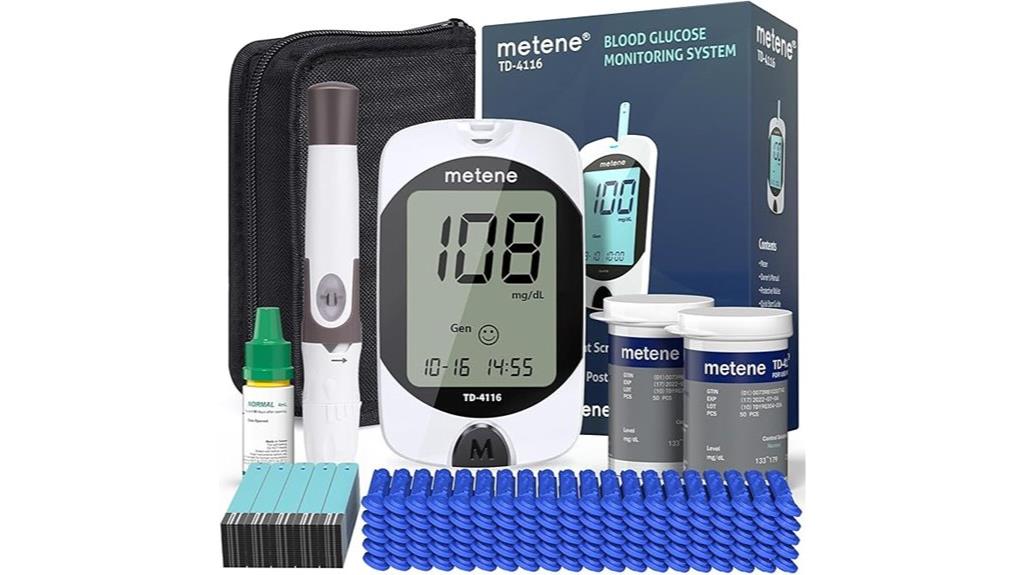 metene blood glucose monitor review